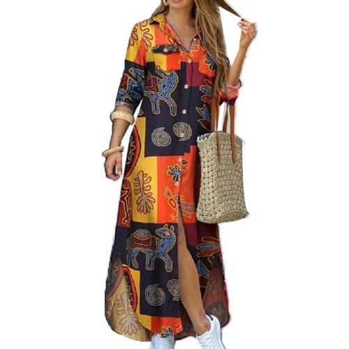 Levoire | Blouse Robe Avec Bouton-Pression