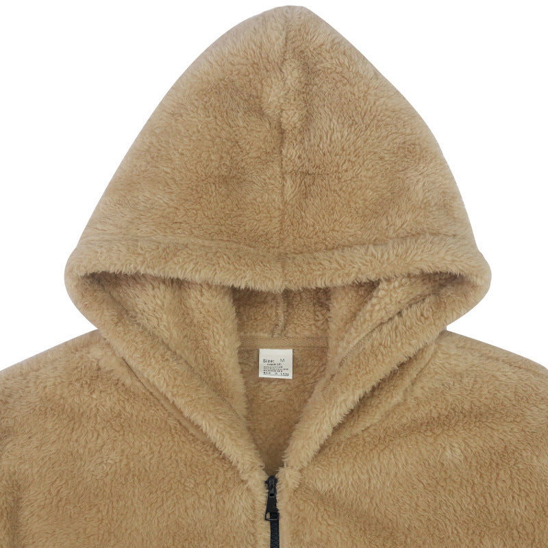 Levoire | Sweat À Capuche Teddy Fleece Homme Fleece Avec Fermeture Éclair