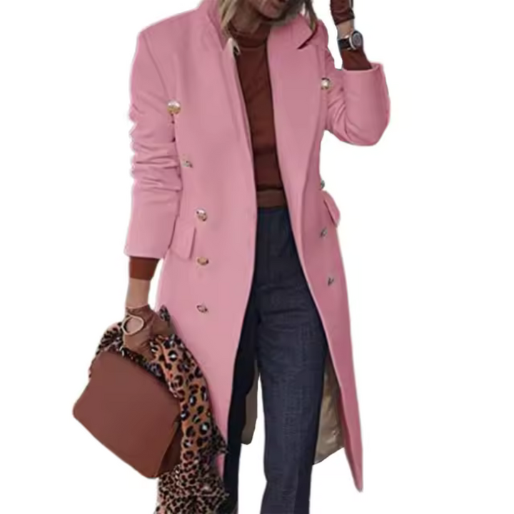 Levoire | Veste Minimaliste À Liserés Fins Rose