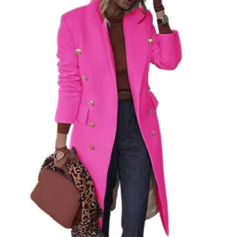Levoire | Veste Hiver Élégante & Sans Effort Rose fuchsia