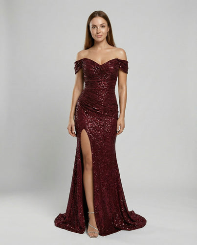 Robe de soirée élégante décolletée épaules nues dames | Avriane