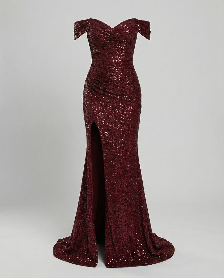 Robe de soirée élégante décolletée épaules nues dames | Avriane