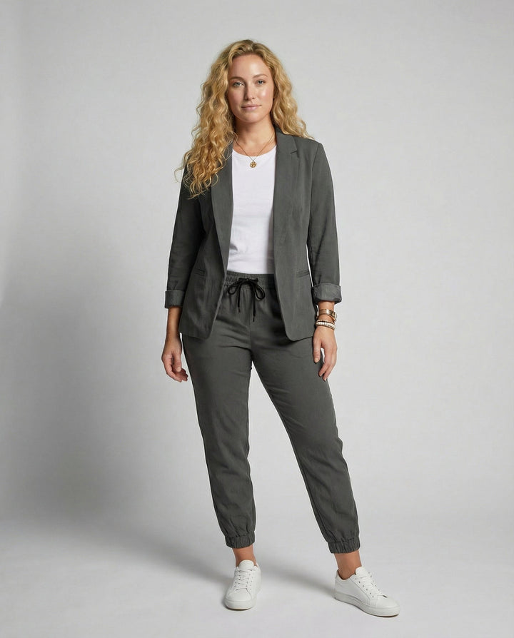 Ensemble Jogger Blazer Élégant Femme | Heidi-Mode