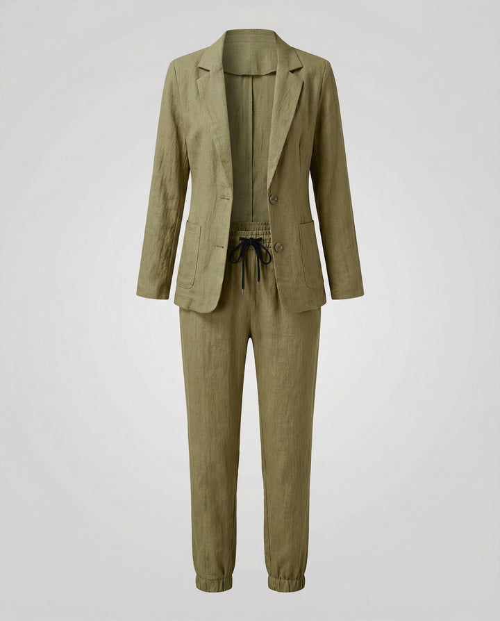Ensemble Jogger Blazer Élégant Femme | Heidi-Mode