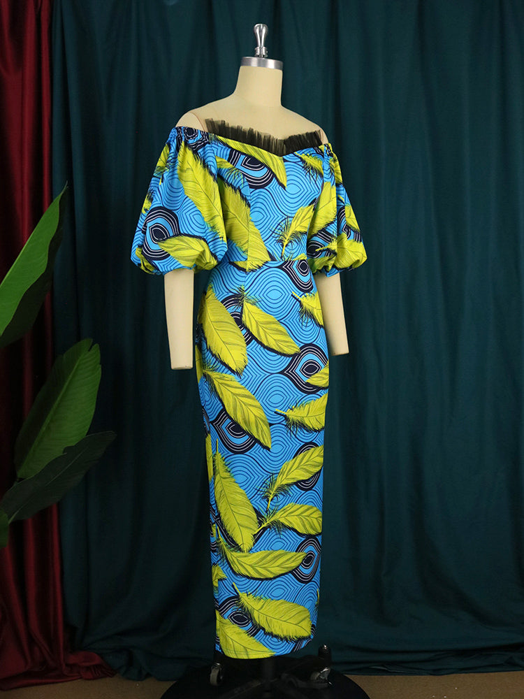 Levoire | Robe Courte À Manches Bouffantes Off Shoulder Midikjole