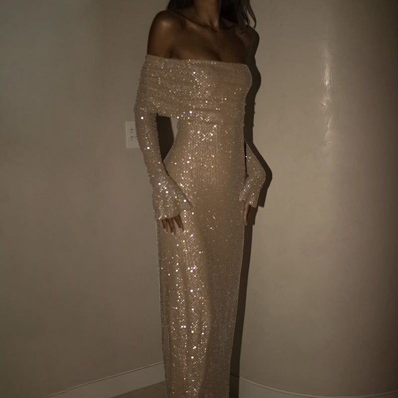 Levoire | Robe Maxi Élégante Off Shoulder Robe De Fête