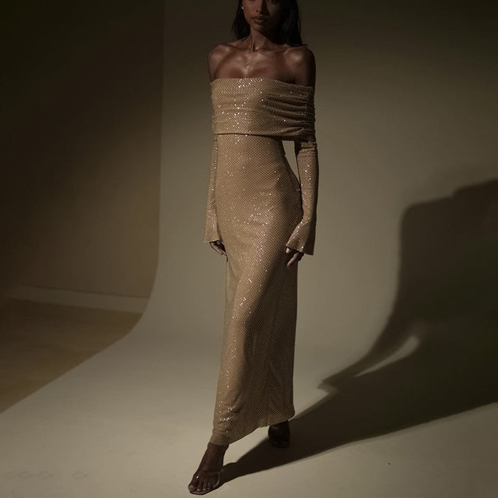 Levoire | Robe Maxi Élégante Off Shoulder Robe De Fête