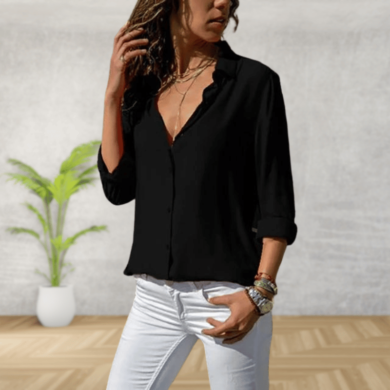 Levoire | Élégante Blouse Pour Femmes Noir