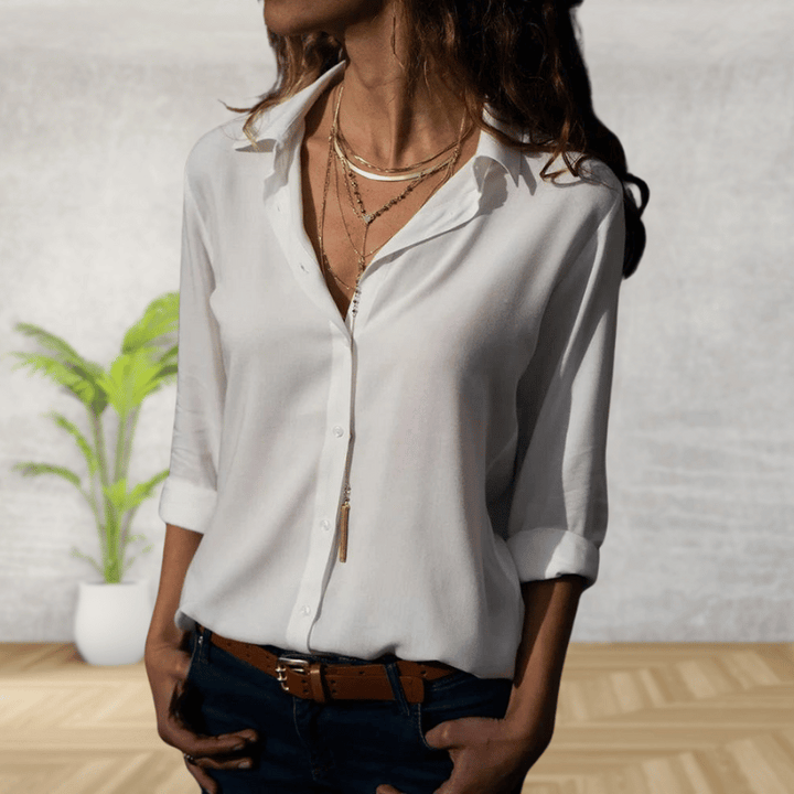 Levoire | Élégante Blouse Pour Femmes Blanc