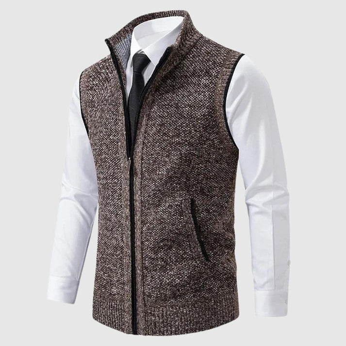 Levoire | Gilet en tricot élégant Khaki