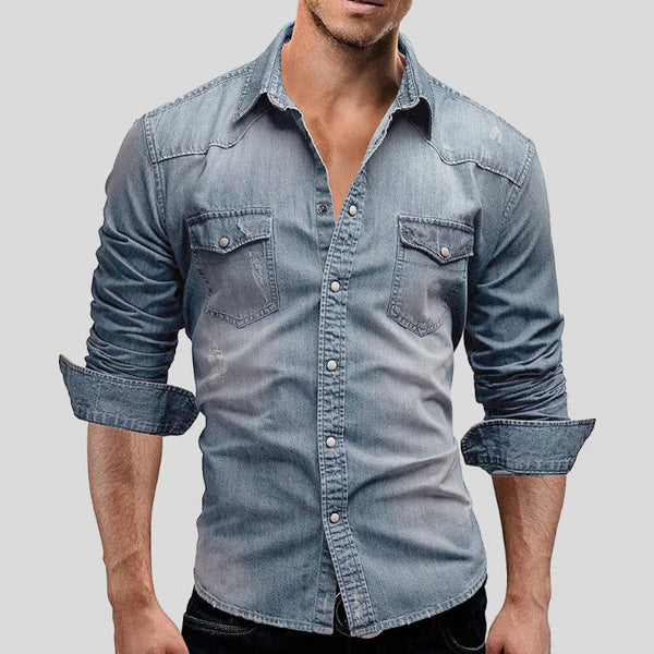 Levoire | Chemise en denim bleu clair