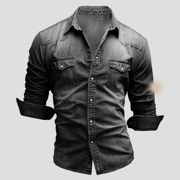 Levoire | Chemise en denim Couleur Noir