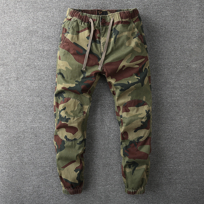 Levoire | Pantalons En Chemise Avec Motif Camouflage, Bouton Et Poches Kamelontti