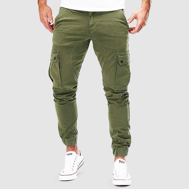 Levoire | Pantalon Cargo Slim Vert