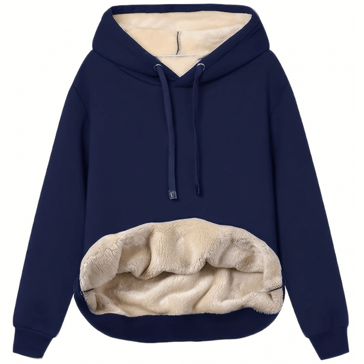 Levoire | Pull À Capuche Réversible Doux Pour Des Journées Confortables Bleu