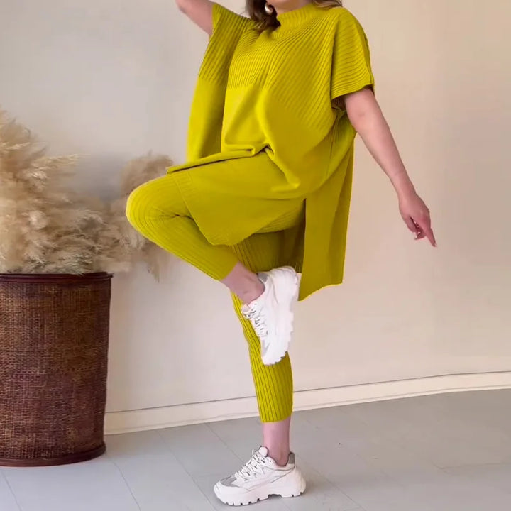 Levoire | T-Shirt À Encolure Ronde Et Pantalon Jaune