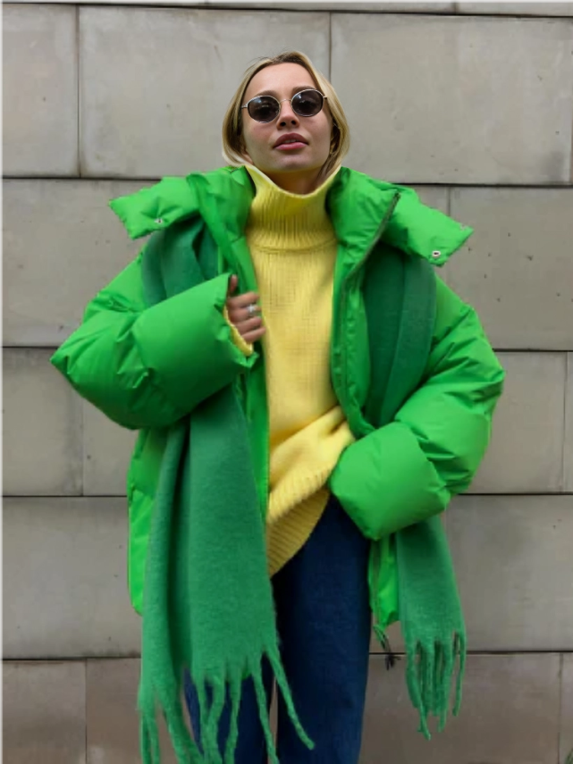 Levoire | Veste Doublée Chaude Vert
