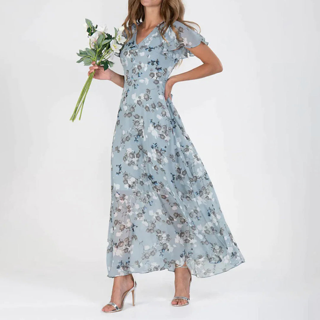 Levoire | Robe Midi Fleurs Élégante