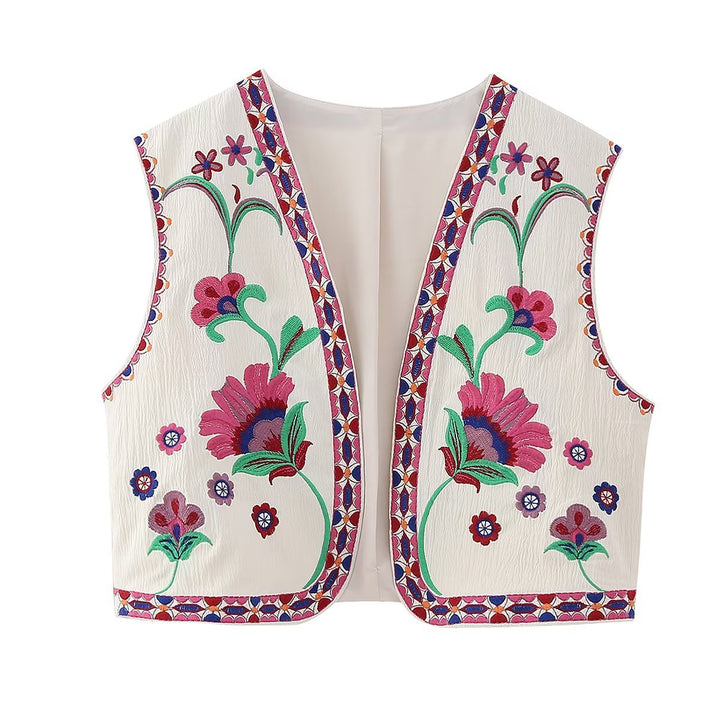 Levoire | Gilet Ouvert Vintage Veste Femme Rosa