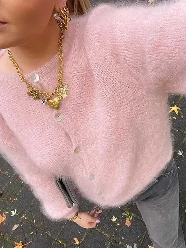 Levoire | Gilet Pour Femmes À Fermeture Par Bouton Confortable Rose Rose clair
