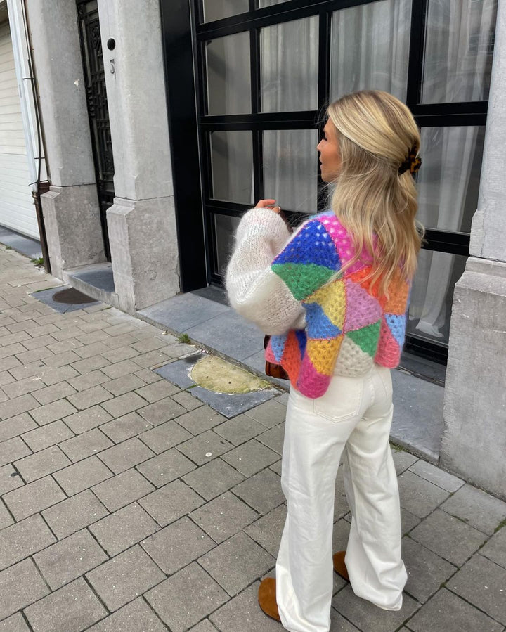 Levoire | Gilet Chaud Ouvert En Tricot Gros Pour Femmes