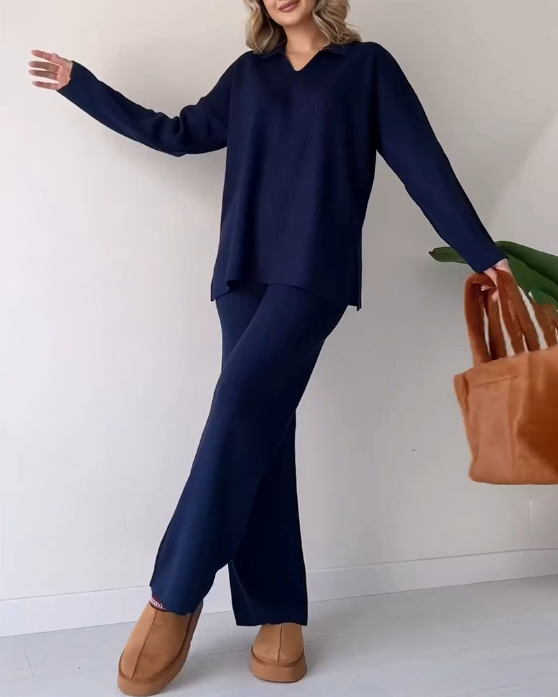 Levoire | Ord Ensemble Coupe Pantalon Grande Taille Sweat-Shirt Loungewear Ensemble Co Ord Ensemble Femme