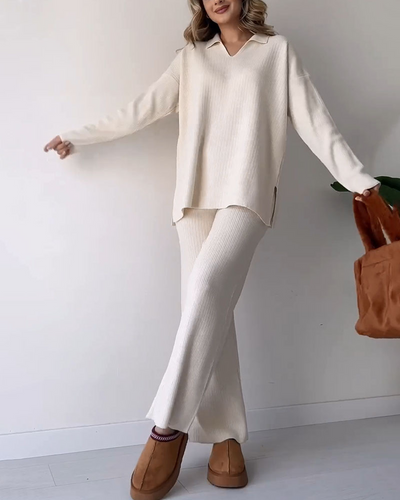 Levoire | Ord Ensemble Coupe Pantalon Grande Taille Sweat-Shirt Loungewear Ensemble Co Ord Ensemble Femme