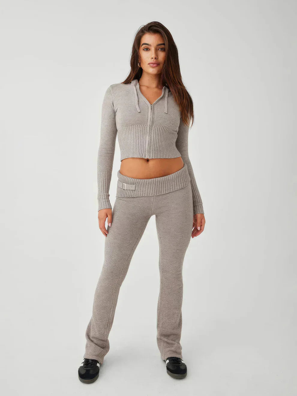 Levoire | Ensemble De Vêtements D'Intérieur Pour Femmes Veste Zippée Et Pantalon Ensemble Deux Pièces