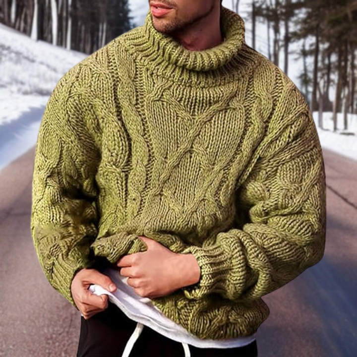 Levoire | Grob Pull Homme Tricot Vert