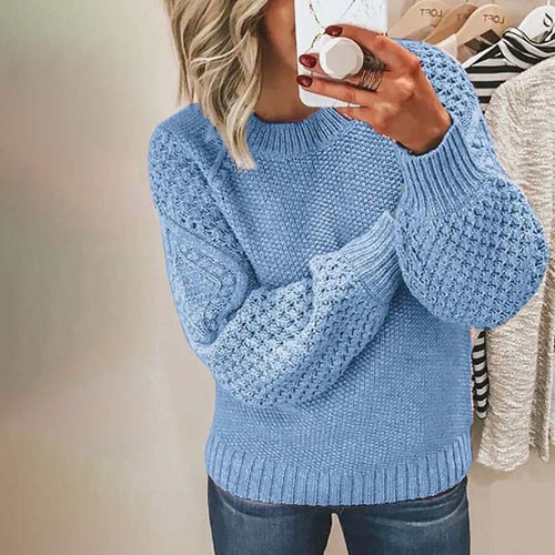 Levoire | Pull Modèle Ample Tricoté Grossièrement Pull Tricot Femme