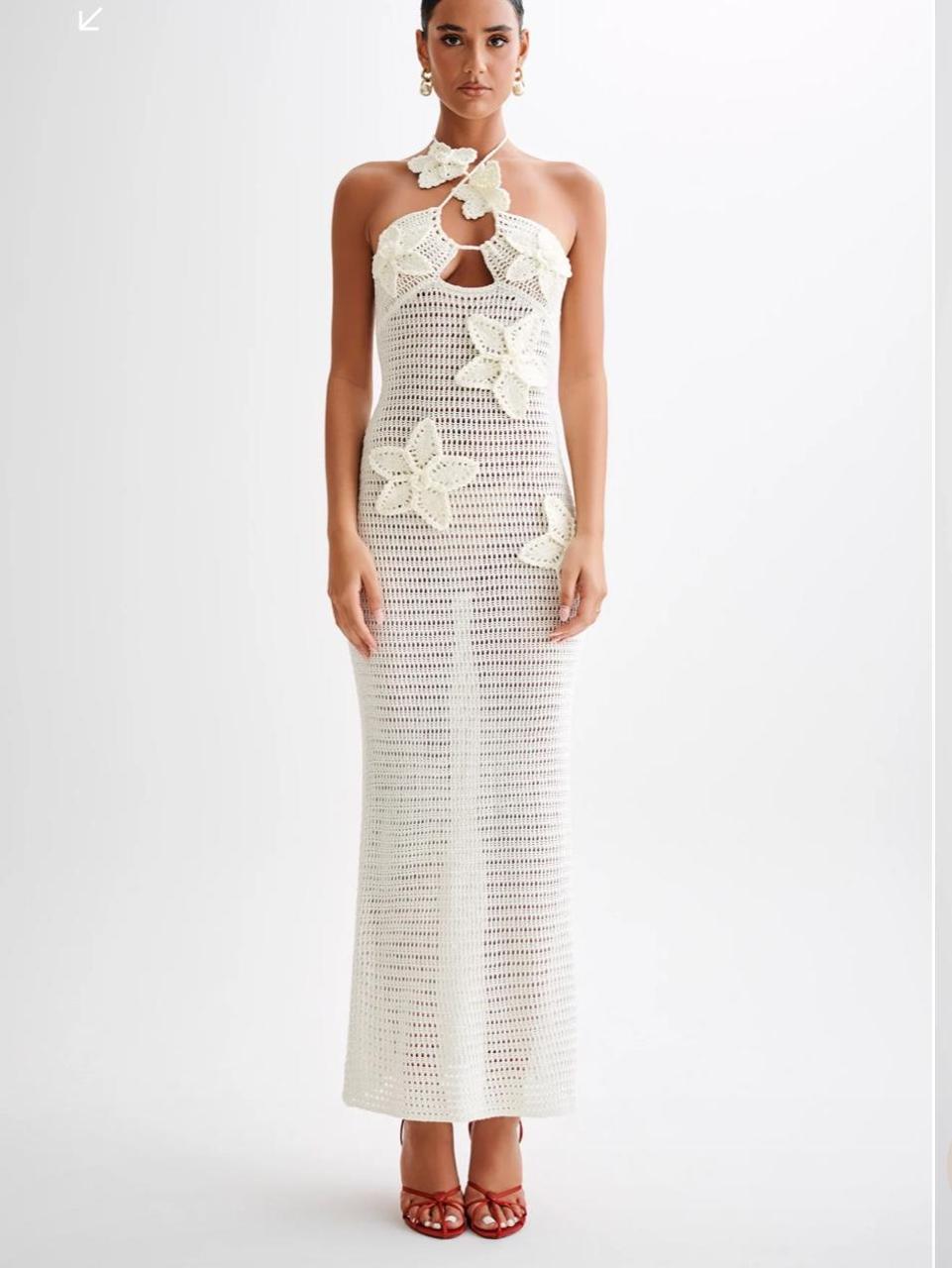 Levoire | Robe Maxi Bodycon D'Été À Col Halter Sans Manches