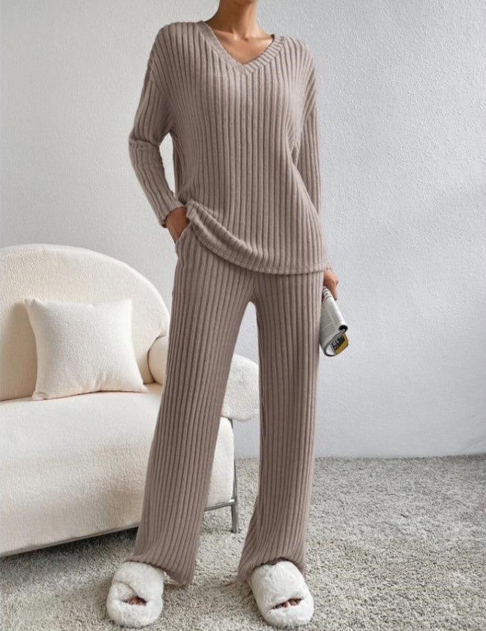 Levoire | Ensemble Manches Longues Rayé Co Ord Femme Loungewear Tüpfelbaum