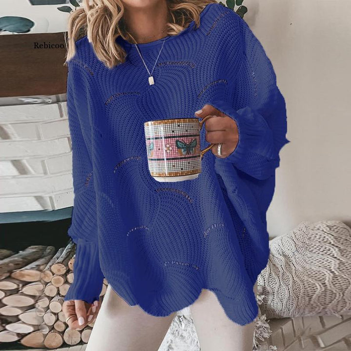 Levoire | Pull Style Décontracté Pull Grande Vêtements Pour Femmes Bleu