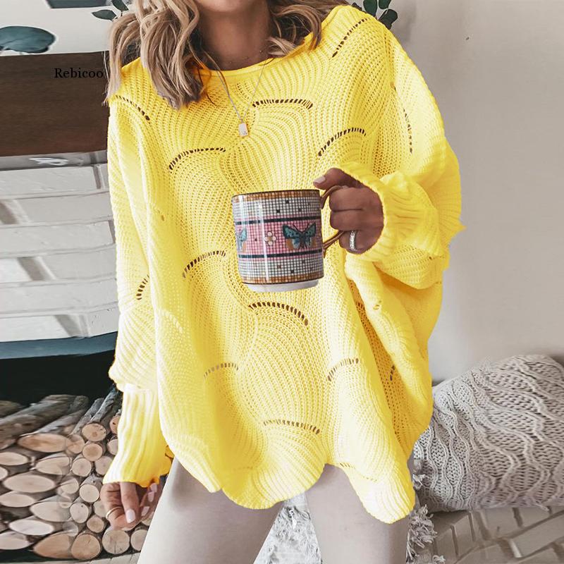 Levoire | Pull Style Décontracté Pull Grande Vêtements Pour Femmes Jaune