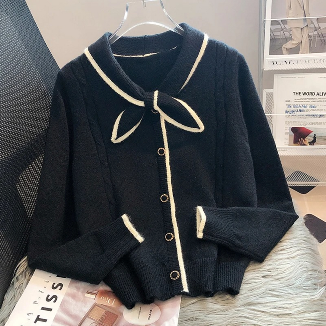Levoire | Gilet En Version Unie Avec Col En Boucle Noir Une taille