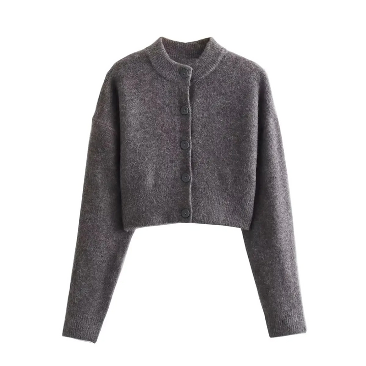 Levoire | Cardigan Avec Boutons Devant Gris