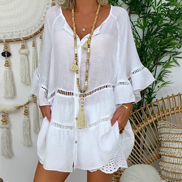 Levoire | Robe D'Été Décontractée Pour Femmes Pour Les Journées Chaudes Blanc