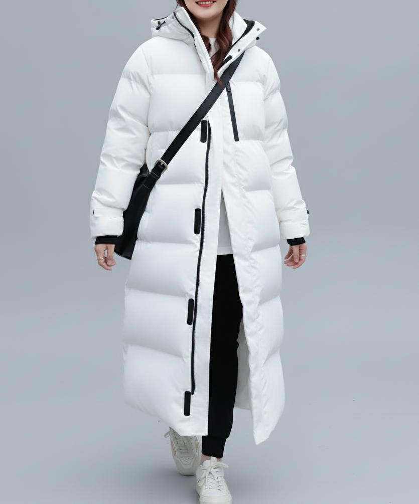 Manteau long pour femmes en duvet | Grandes tailles