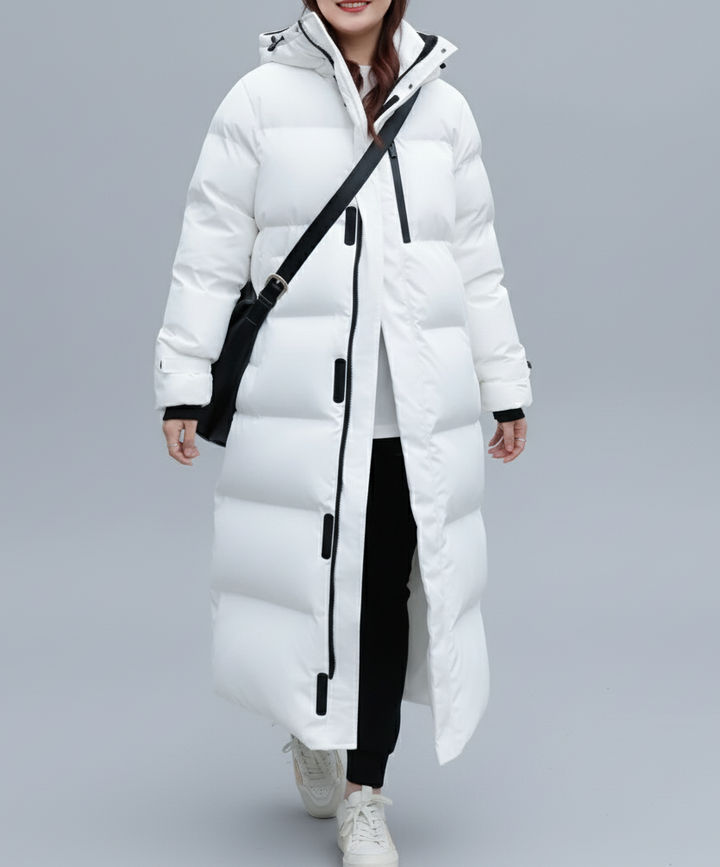 Manteau long pour femmes en duvet | Grandes tailles