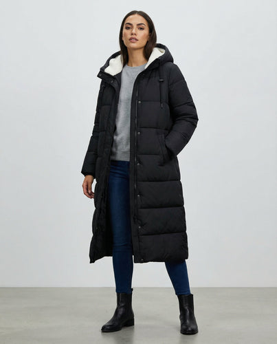 Manteau long pour femmes en duvet | Grandes tailles