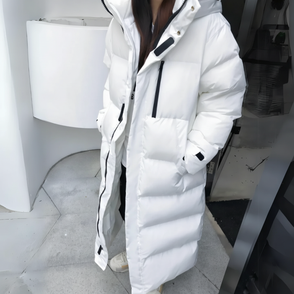 Manteau long pour femmes en duvet | Grandes tailles