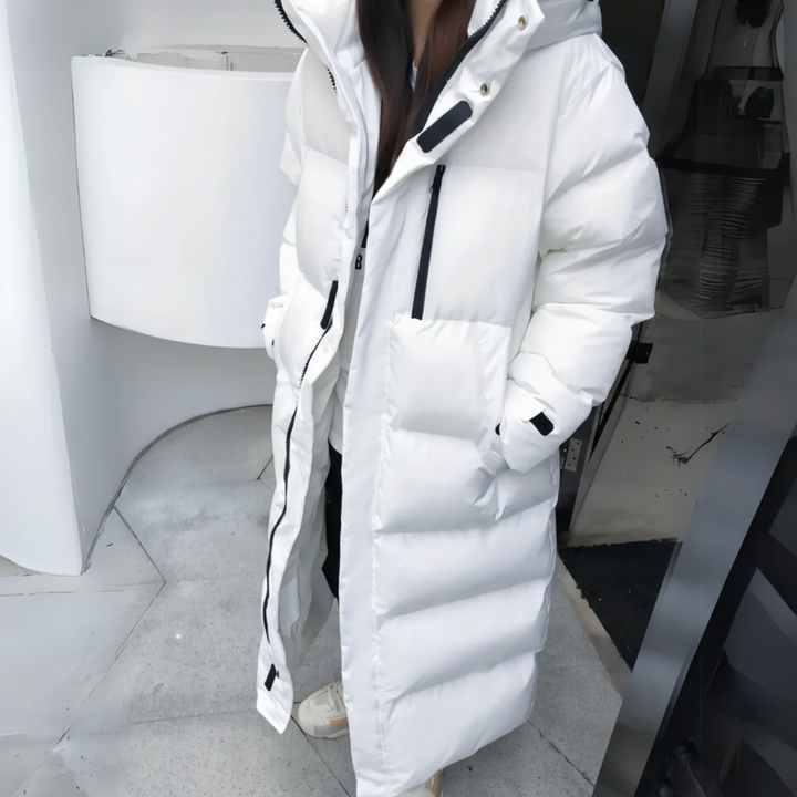 Manteau long pour femmes en duvet | Grandes tailles