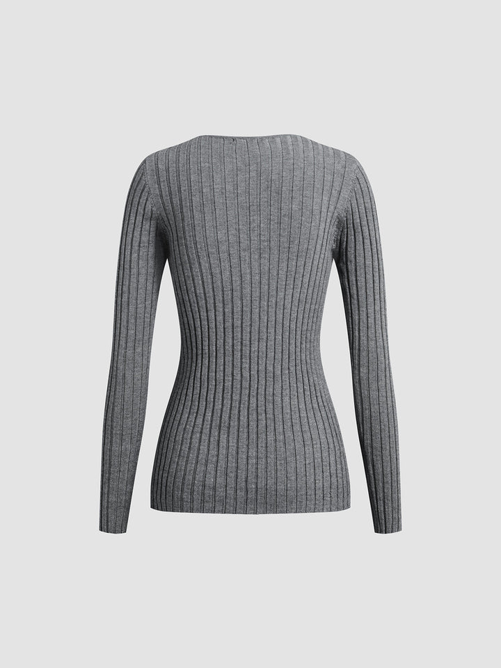 Levoire | Pull En Tricot À Manches Longues Avec Décolleté En V Vêtements Pour Femmes