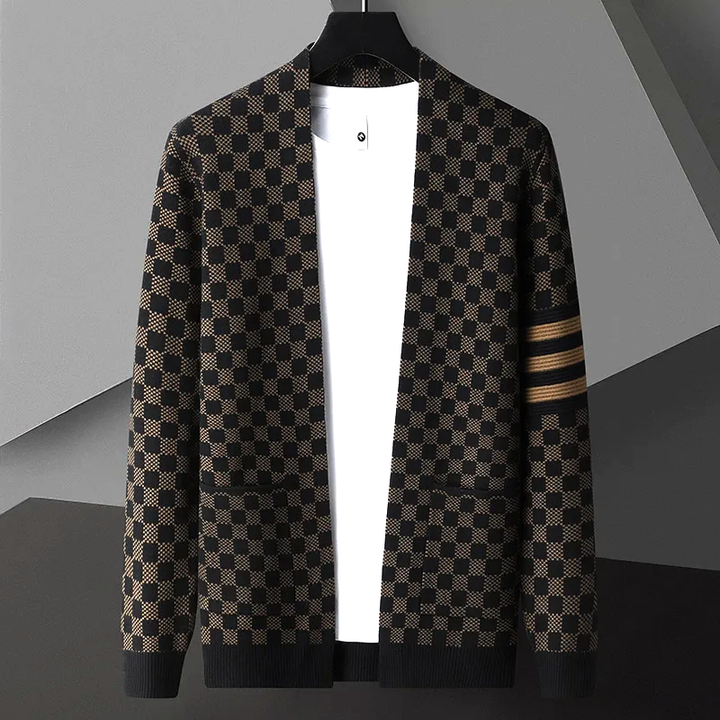 Levoire | Mince Gilet Ouvert Avec Poches Pour Hommes Caramel