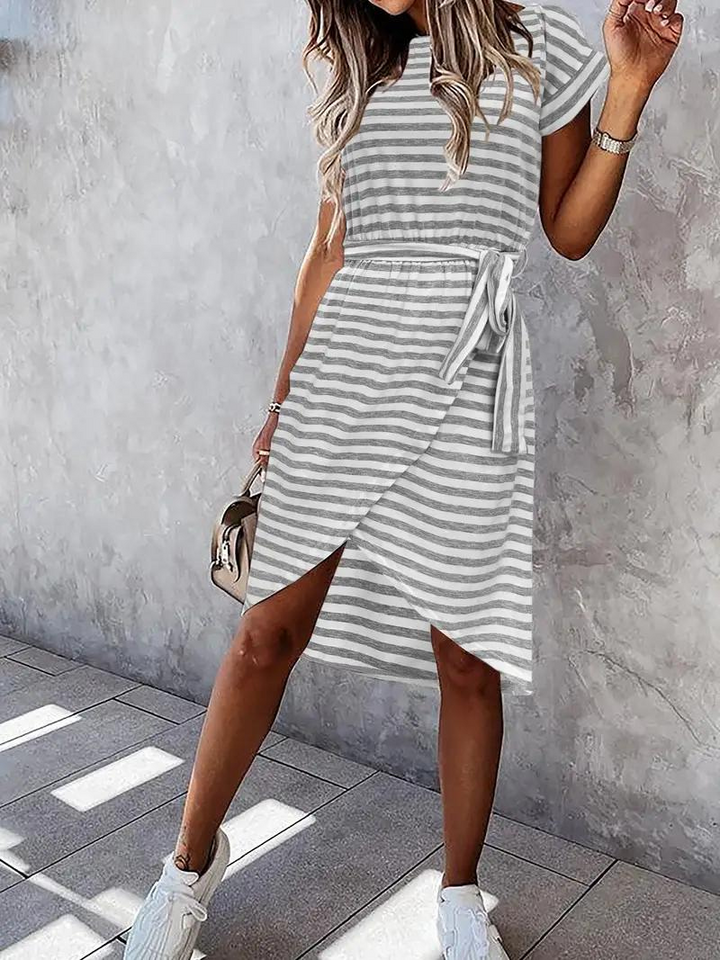Levoire | Ceinture Robe D'Été À Manches Courtes Robe D'Été
