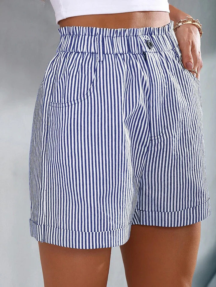 Levoire | Shorts Taille Haute Ceinture Élastique Mini Shorts Femme Shorts