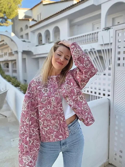 Levoire | Veste D'Été Avec Motif Floral Rosa