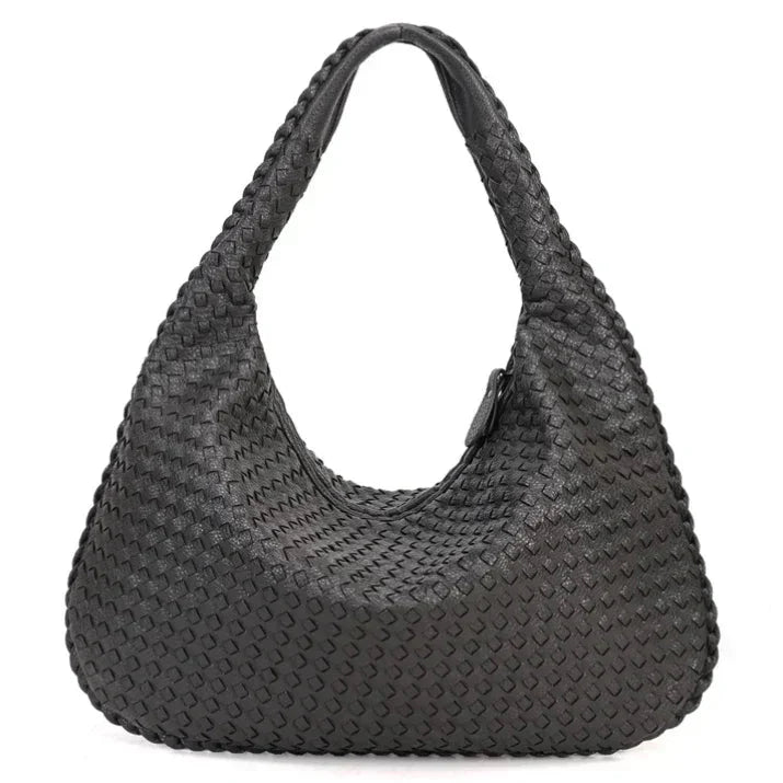 Levoire | Grande Sac À Bandoulière En Cuir Vegan Pour Femmes Gris