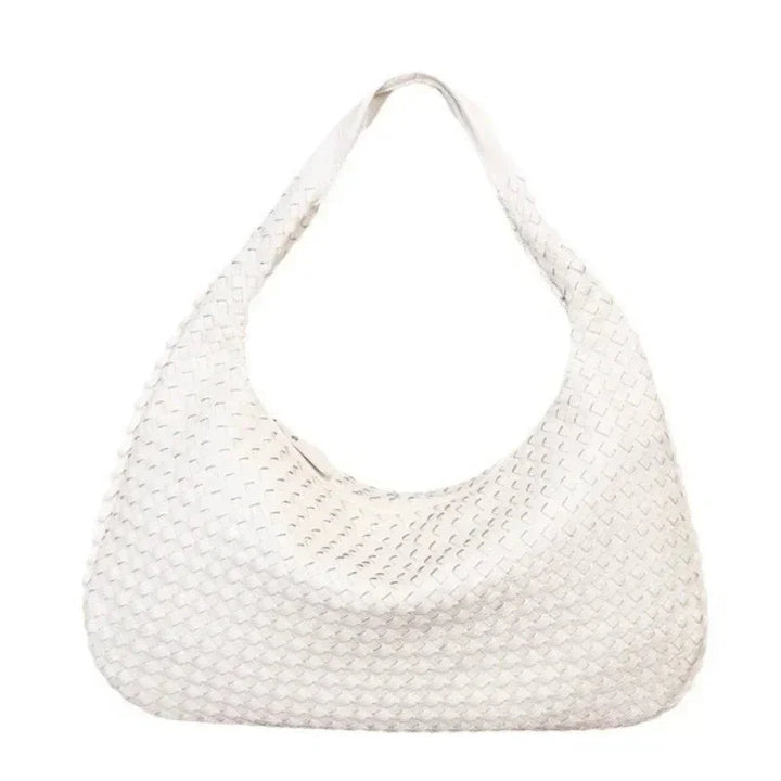 Levoire | Grande Sac À Bandoulière En Cuir Vegan Pour Femmes Crème