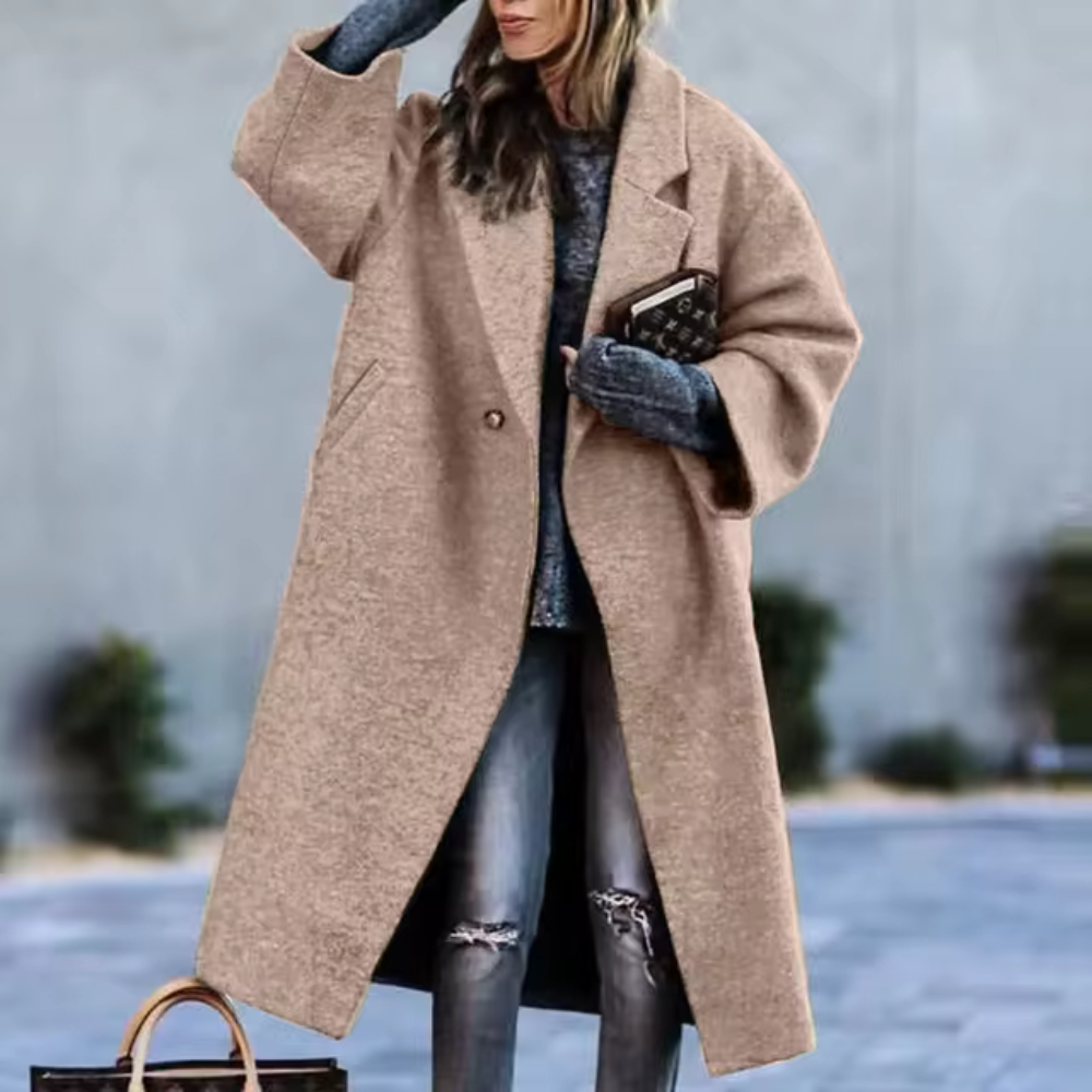 Levoire | Manteau D'Hiver Pratique Et Raffiné Kaki